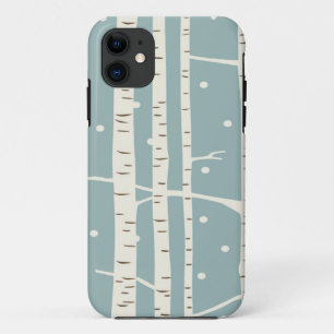 Coque iphone d'arbre de bouleau