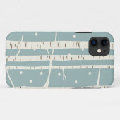 Coque iphone d'arbre de bouleau (Dos (Horizontal))
