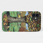 Coque iphone d'arbre de livre (Dos (Horizontal))