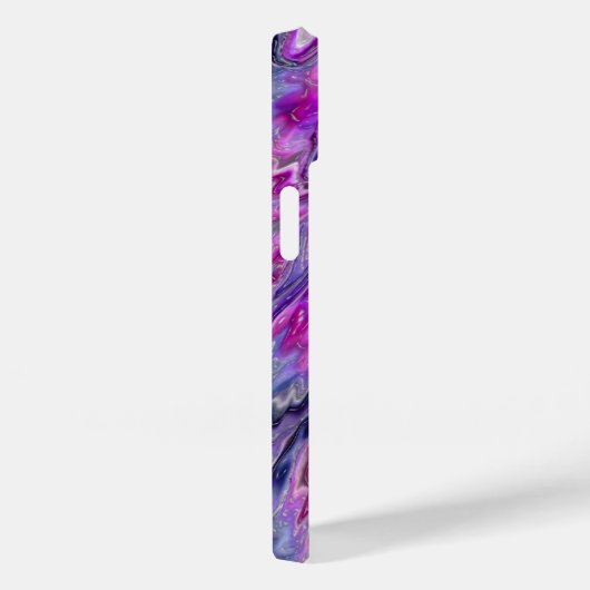 Coque iphone d'art Abstrait Lavender Wave (Verso / Droite)