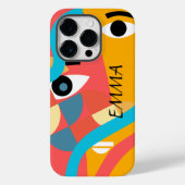 coque iphone d'art Abstrait Visud Color Face (Verso)