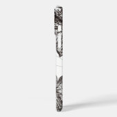 Coque iphone d'art de la ligne feuille dessinée à  (Verso / Gauche)