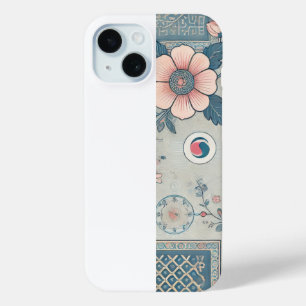 Coque iphone d'art fleuri coréen