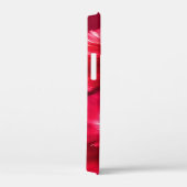 Coque iphone d'art floral à sansons rouges (Verso / Droite)