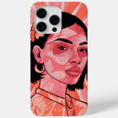Coque iphone d'art minimaliste boho féminin modern (Verso)