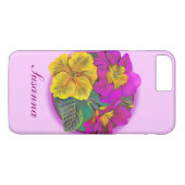 Coque iphone d'art primula botanique (Dos (Horizontal))