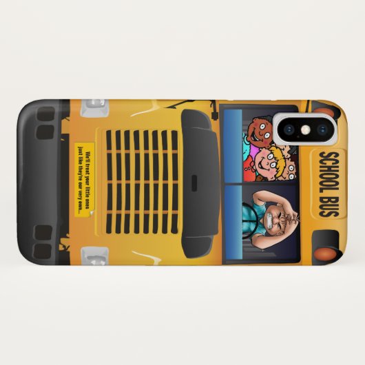coque iphone d'autobus scolaire (Dos (Horizontal))