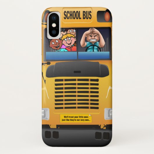 coque iphone d'autobus scolaire (Dos)