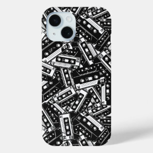 Coque iphone de bande de cassette rétro