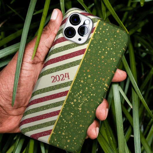 coque iphone de bande de Noël motif