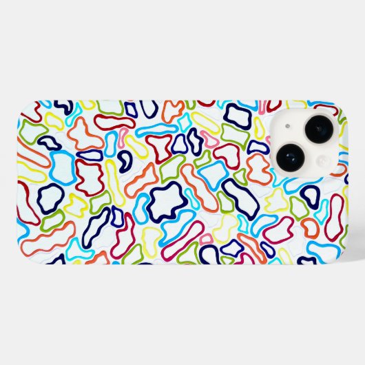 Coque iphone de bandes de cheveux (Verso (horizontal))
