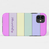 Coque iphone de bandes horizontales colorées (Dos (Horizontal))