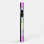 Coque iphone de bandes horizontales colorées (Dos/Droite)