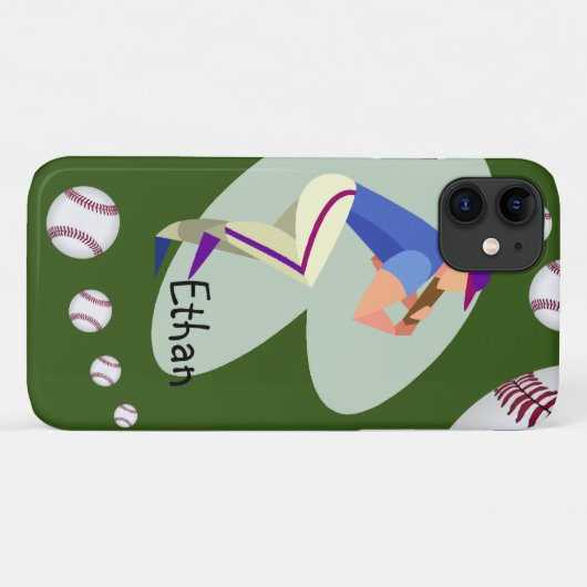 Coque iphone de baseball (Dos (Horizontal))