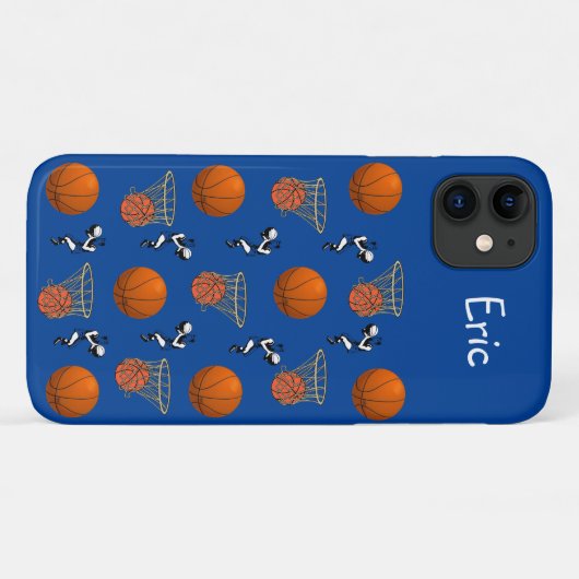 Coque iphone de basket-ball (Dos (Horizontal))