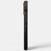 Coque iphone de Boho foncé au coeur fissuré (Verso / Gauche)