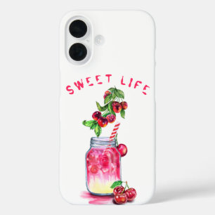 Coque iphone de boisson aux cerises fraîches - Tex