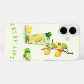 Coque iphone de boisson fraîche au citron (Verso (horizontal))