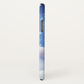 Coque iphone de bonhomme de neige d'amusement (Dos/Droite)