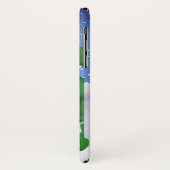 Coque iphone de bonhomme de neige d'amusement (Dos/Gauche)