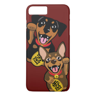 Coque iphone de bonne chance de Pinscher miniature