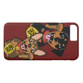 Coque iphone de bonne chance de Pinscher miniature (Dos (Horizontal))