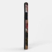 Coque iphone de boule de neige en verre rouge (Dos/Droite)