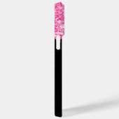 Coque iphone de budget noir de Parties scintillant (Verso / Droite)