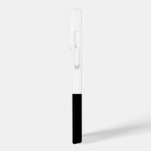 Coque iphone de cadre noir blanc de conception min (Verso / Gauche)