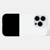 Coque iphone de cadre noir blanc de conception min (Verso (horizontal))