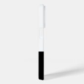 Coque iphone de cadre noir blanc de conception min (Verso / Droite)