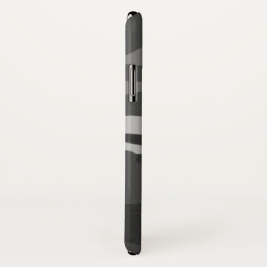 Coque iphone de Caméra gris hiver de l'Armée (Dos/Droite)