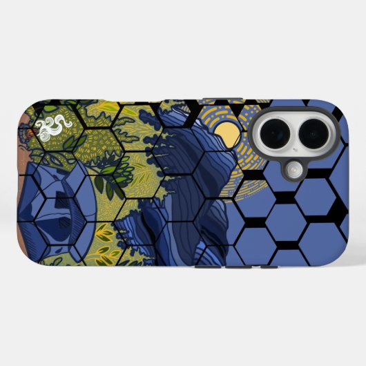 Coque iphone de camping-tente (Verso (horizontal))