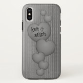 Coque iphone de cascade GRIS de Knit de Hearts❤ (Dos)