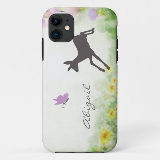 Coque iphone de cerfs-volants et de papillons pers (Dos)
