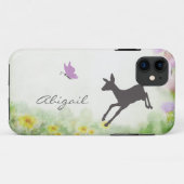 Coque iphone de cerfs-volants et de papillons pers (Dos (Horizontal))