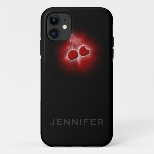 coque iphone de cerise de salade d'iFruit (Dos)