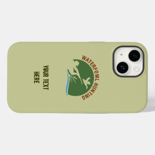 Coque iphone de chasse à la tordeuse (Verso (horizontal))