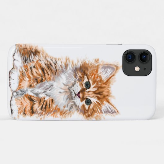 Coque iphone de chat bébé - Choisir les couleurs (Dos (Horizontal))