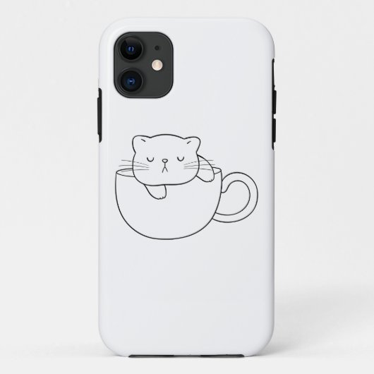 Coque iphone de chat mignon (Dos)