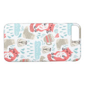 Coque iphone de chats d'hiver (Dos (Horizontal))