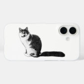 Coque iphone de chats modernes à long rayon (Verso (horizontal))