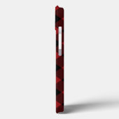 Coque iphone de chèque noir et rouge (Verso / Gauche)