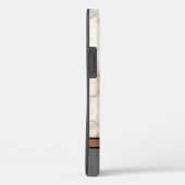 Coque iphone de chien dalmate en marbre/cuivre (Verso / Droite)