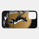 Coque iphone de chien de chien de chasse Coque mob (Verso (horizontal))