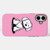 Coque iphone de chien maltais (Verso (horizontal))