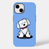 Coque iphone de chien maltais (Verso)