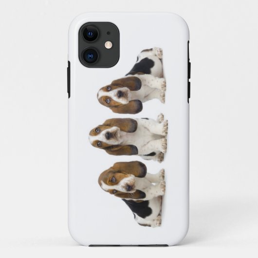 Coque iphone de chiens de basset (Dos)