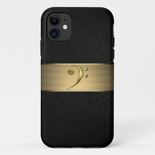 coque iphone de clef de basse (Dos)