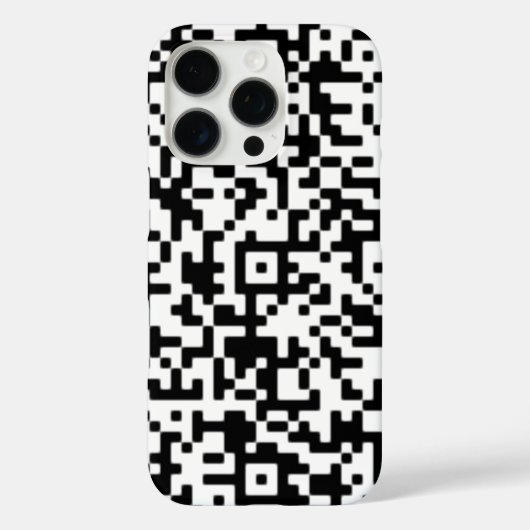 Coque iphone de code QR personnalisé (Verso)